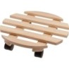 SET DE 2 ROULES POTS BOIS Ø30 CM MAX 50 KG