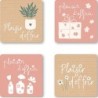 ETIQUETTES PLAISIR D'OFFRIR 4 MOTIFS D35MM BOITE DE 500