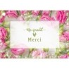 CARTES AVEC ENVELOPPE UN GRAND MERCI 7 X 10 CM - LOT DE 10