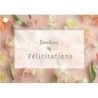 CARTES AVEC ENVELOPPE SINCERES FELICITATIONS 7 X 10 CM - LOT DE 10