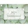 CARTES AVEC ENVELOPPE SINCERES CONDOLEANCES 7 X 10 CM - LOT DE 10