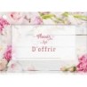 CARTES AVEC ENVELOPPE PLAISIR D'OFFRIR 7 X 10 CM - LOT DE 10