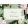 CARTES AVEC ENVELOPPE HEUREUX MARIAGE 7 X 10 CM - LOT DE 10