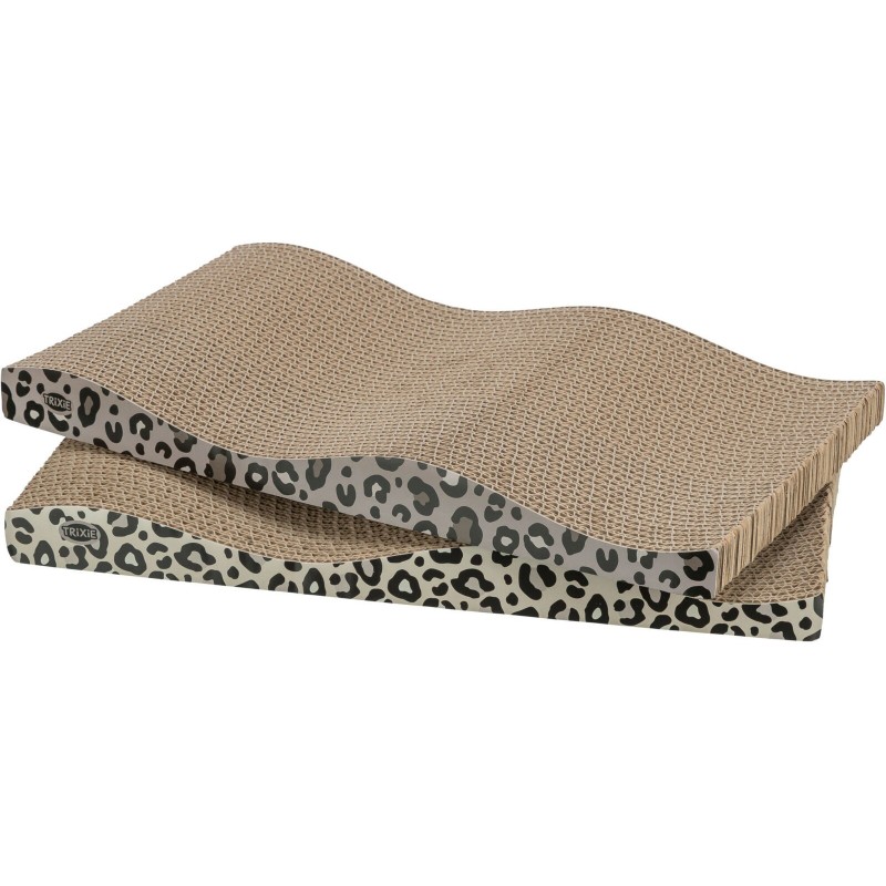 CARTON GRIFFOIR LEO, CATNIP, 2 PCS, 44 × 6 × 25 CM, 2 PCS, BRUN/CRÈME