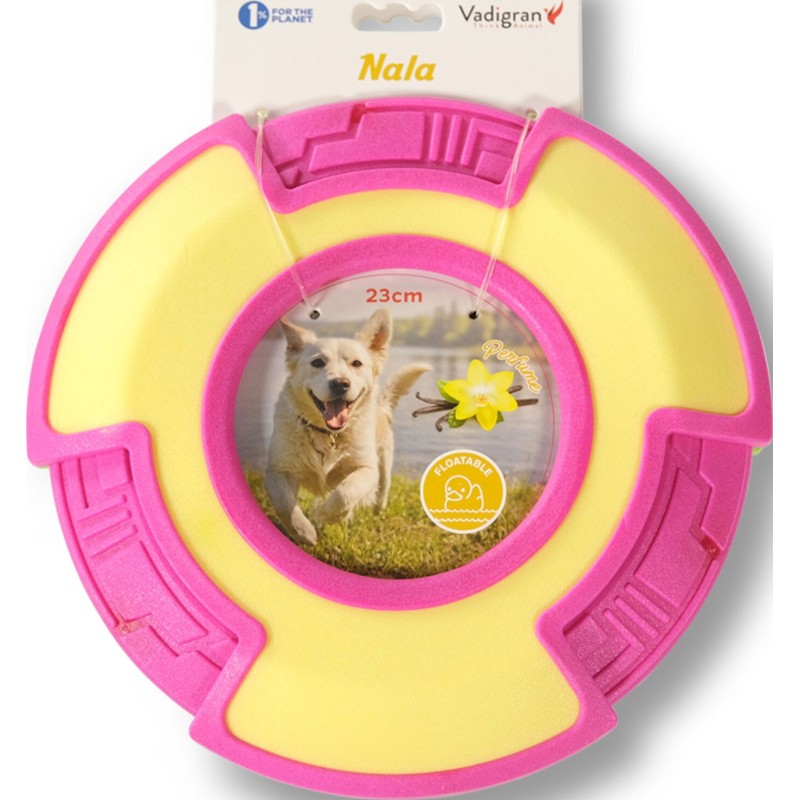 JOUET CHIEN TPR FRISBEE JAUNE 23CM