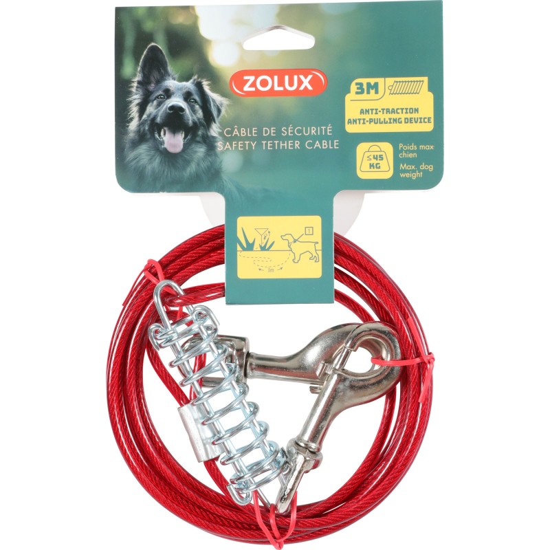 CABLE SECURITE ET RESSORT 3M