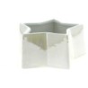 COUPE ETOILE BLANC IRISE D20 H9.5CM