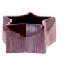 COUPE ETOILE ROUGE IRISE D20 H9.5CM