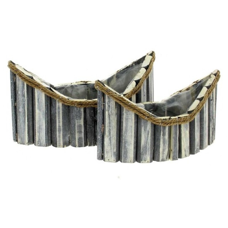 BARQUE BOIS S/2 GRISE S:27*12H8 L:34*17H10