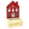 JARDINIERE CHALET ROUGE 16*9 H8CM