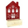 JARDINIERE CHALET ROUGE 23*9 H8CM