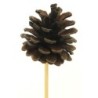 PIQUE POMME DE PIN NATUREL 7 H20CM