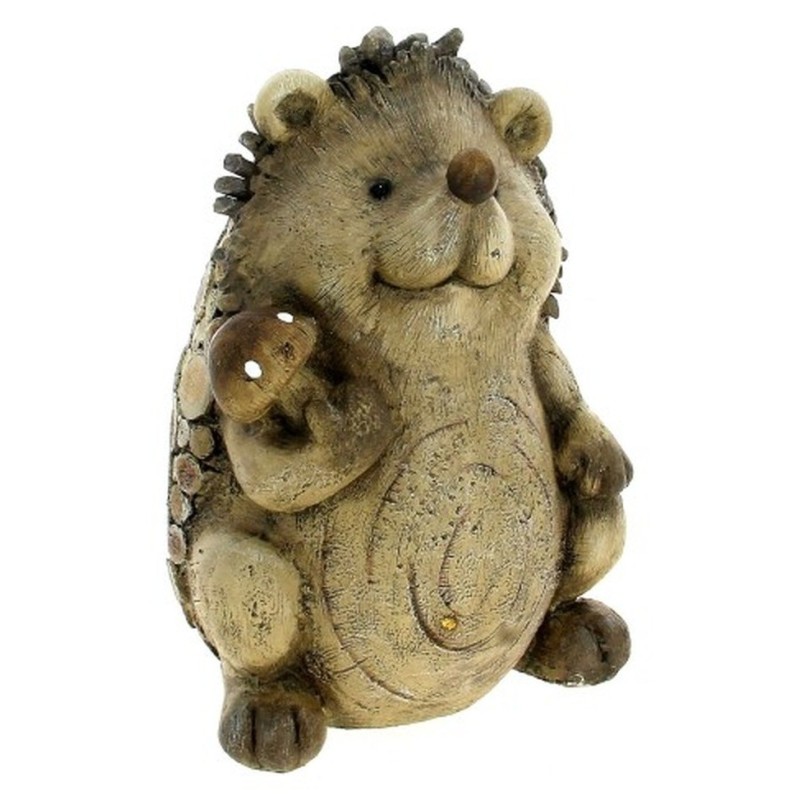 DECO HERISSON EFFET BOIS 23*20 H34CM