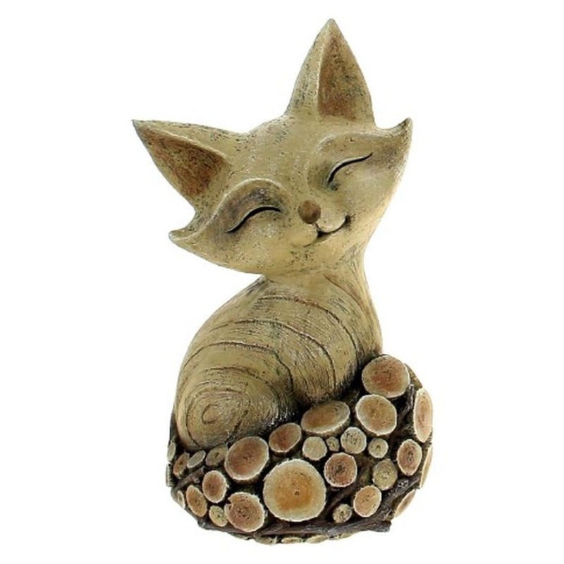 DECO RENARD EFFET BOIS 12*10 H20.5CM