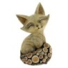 DECO RENARD EFFET BOIS 12*10 H20.5CM