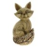 DECO RENARD EFFET BOIS 23*21 H41CM