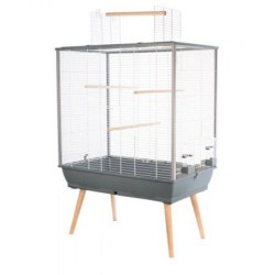 CAGE NEO JILI OISEAU GRIS H80