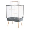 CAGE NEO JILI OISEAU GRIS H80
