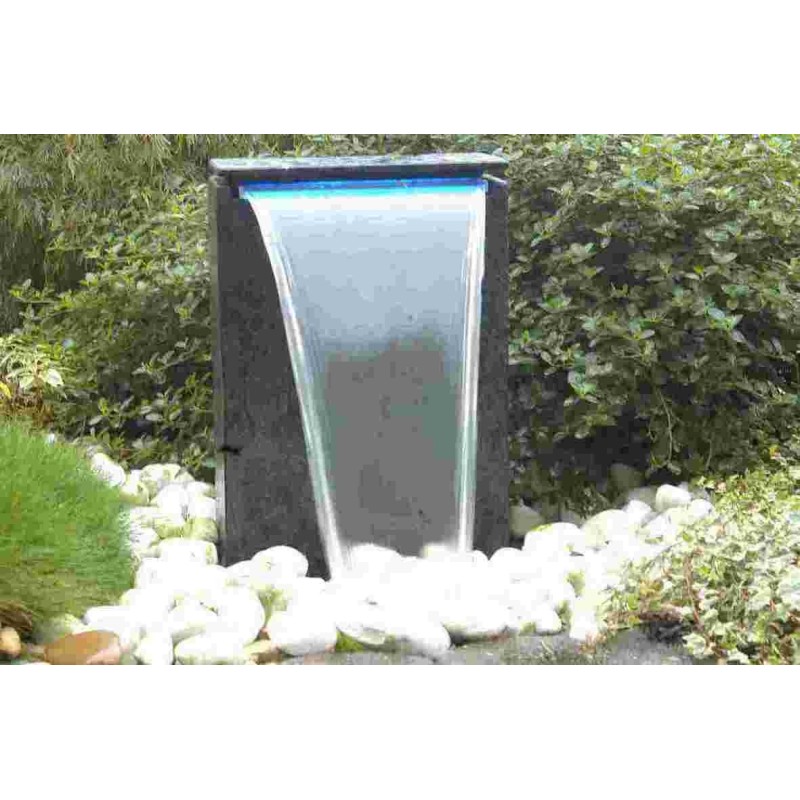VICENZA : CASCADE TERRAZZO + 20 LEDS BLEUES + POMPE 3900L/H H:50cm**