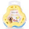 JOUET CHIEN TPR ANNEAU YELLOW VANILLE 12CM  VADI
