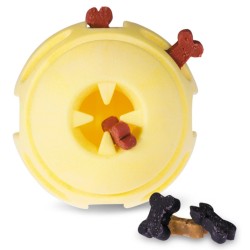 JOUET CHIEN TPR BALLE YELLOW VANILLE 8CM** VADI