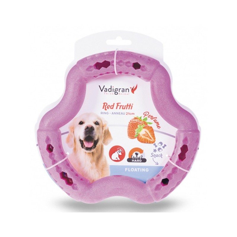 JOUET CHIEN TPR ANNEAU RED FRUTTI 21CM** VADI