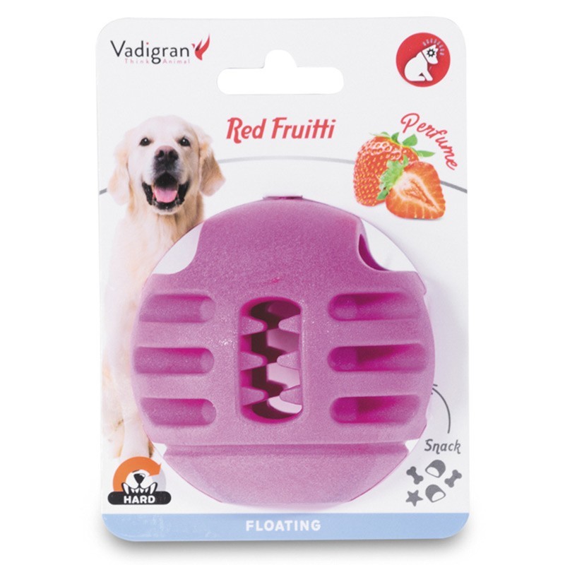 JOUET CHIEN TPR BALLE RED FRUTTI 8CM** VADI