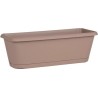 JARDINIERE CHORUS + PLATEAU CLIPSE 40 CM TAUPE