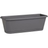 JARDINIERE CHORUS + PLATEAU CLIPSE 40 CM GRIS ANTHRACITE