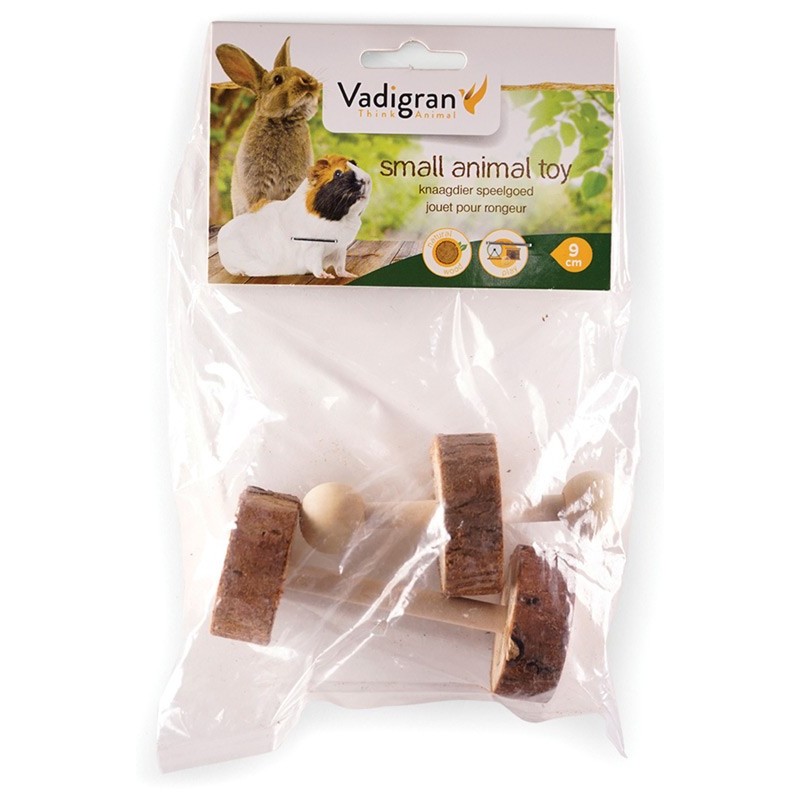 JOUET RONGEUR BOIS HALTERE 9CM** VADI