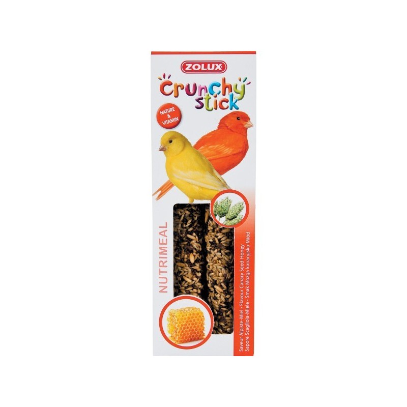 CRUNCHY STICK CANARIS MIEL 85GR*** Zolux