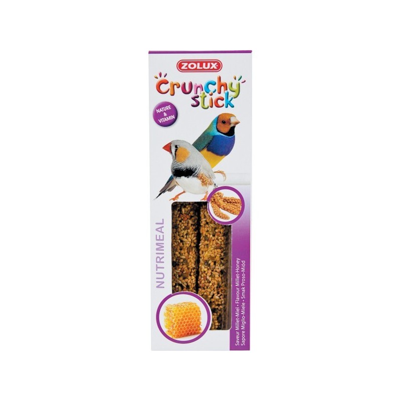 CRUNCHY STICK EXOTIQUES MIEL 85GR*** Zolux