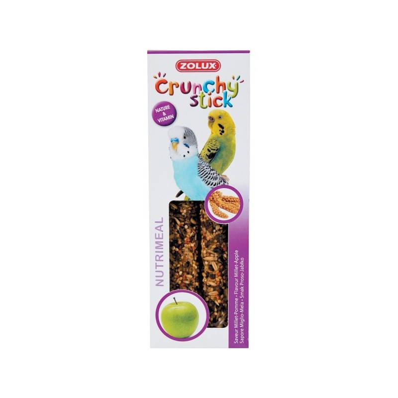 CRUNCHY STICK PERRUCHES POMMES 85GR*** Zolux