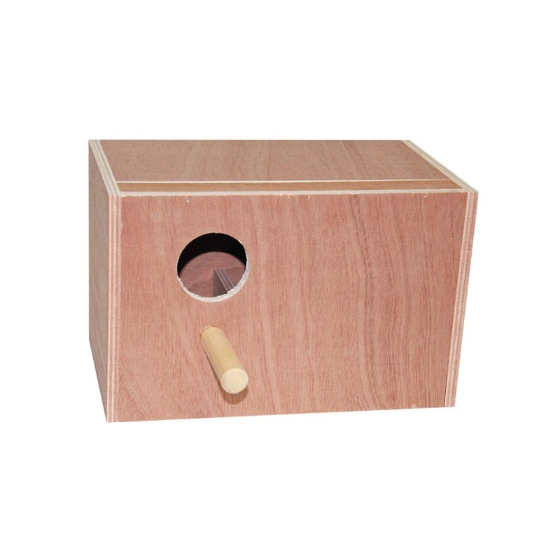 NID EN BOIS HORIZONTAL INSEPARABLES 25X16X16cm**  Benelux  (14635)