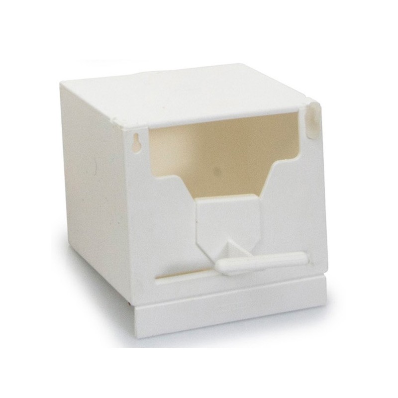 !!!!!!!   NID PLASTIQUE BLANC 13CM*+ Benelux  1 PERCHOIR + 2 CROCHETS