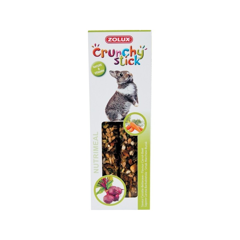 CRUNCHY STICK LAPIN CAROTTE/BETTERAVE 115GR** Zolux