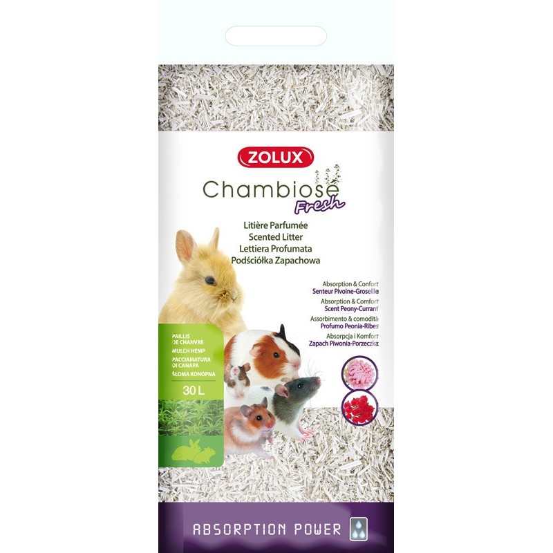 LITIERE CHAMBIOSE PIVOINE GROSEILLE 30L **+