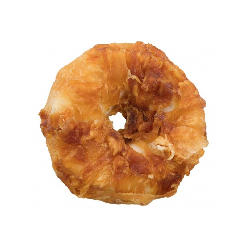 100 Denta Fun Chicken Chewing Rings Ø 6 cm 55 g    (100pcs)