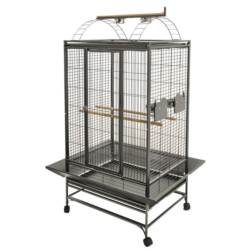 CAGE PERROQUET EVITA2 GRIS 76X61X178CM (2COLIS)** VADI