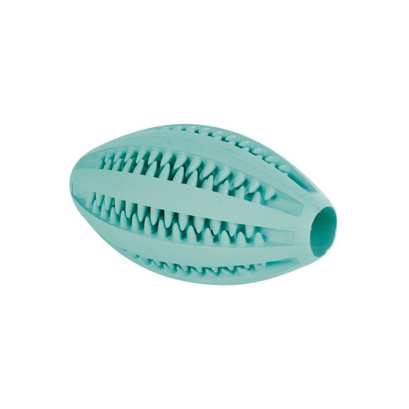 RUGBYBALL MENTHE 11cm dentafun caoutchouc***    TRIXIE