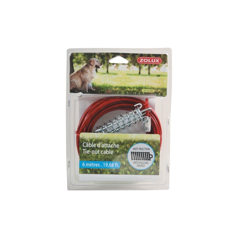 CABLE D'ATTACHE SECURITE  6metres*** Zolux