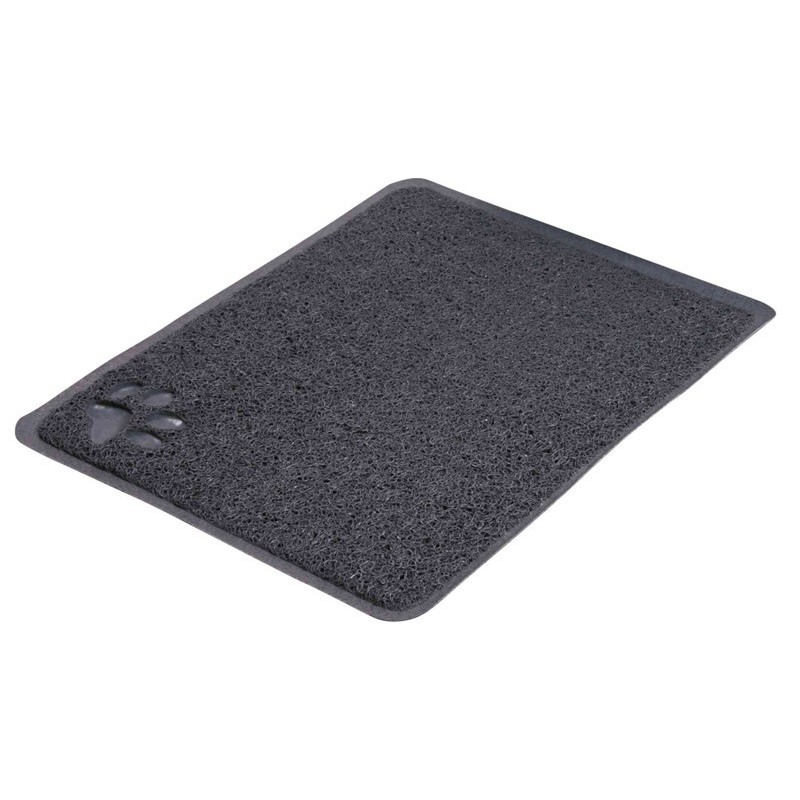 Tapis pour bac a litiere PVC 37x45cm gris*    TRIXIE