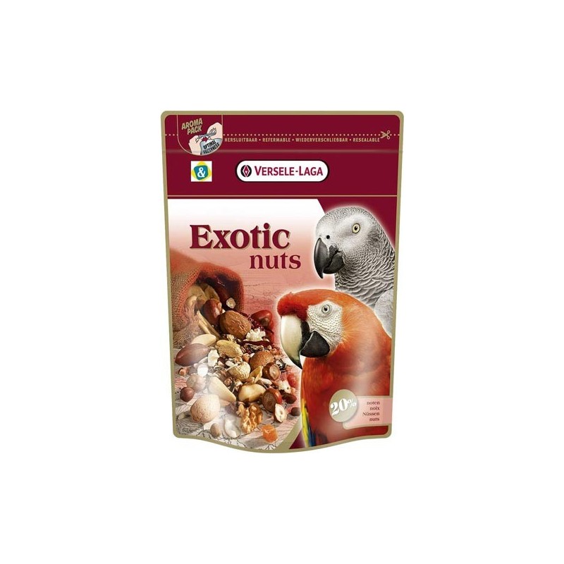 ALIMENTS PREMIUM PERROQUETS EXOTIC NUTS 0.75kg   versele