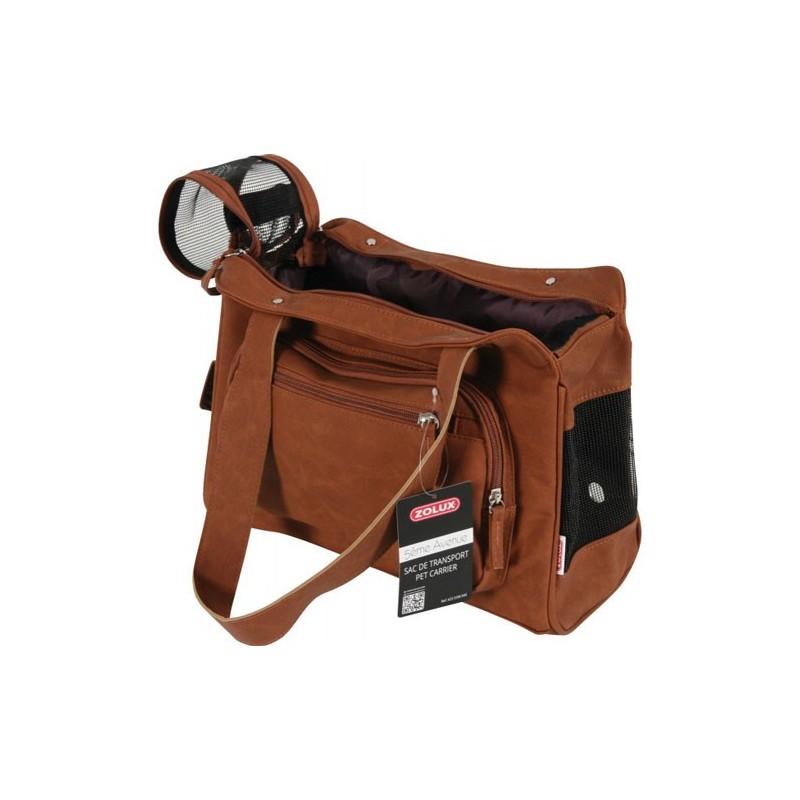 !!!!!SAC TRANSP 5e AVENUE CAMEL (+mousse)**+ Zolux