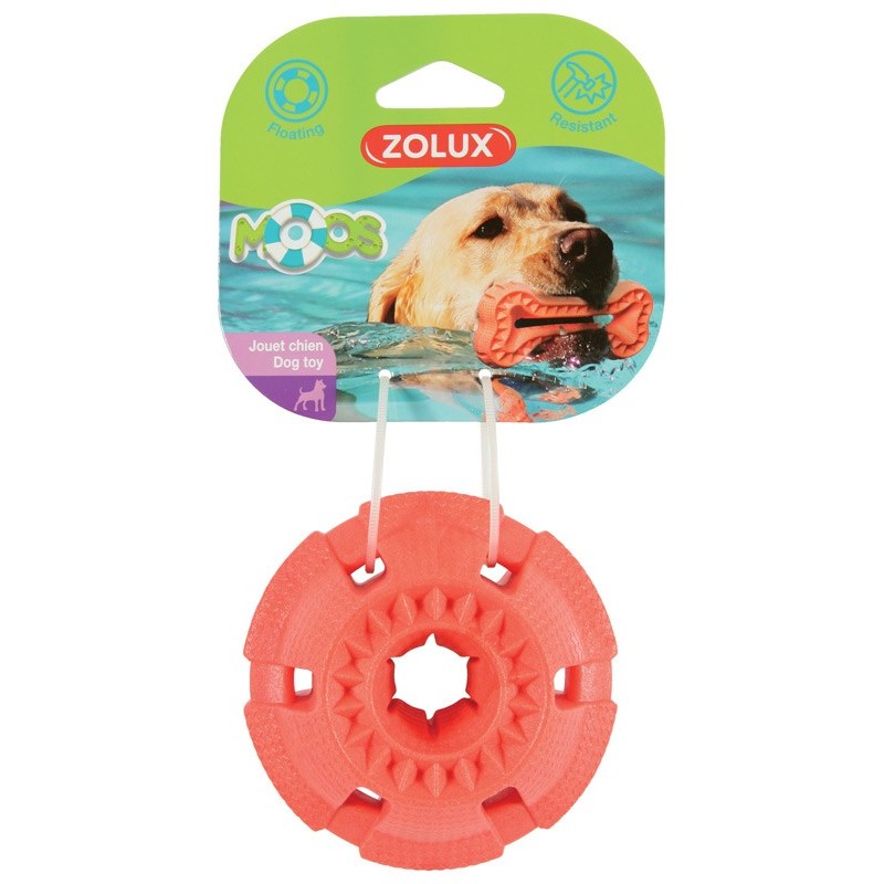 !!!!JOUET TPR BALLE MOOS 9,5CM CORAIL