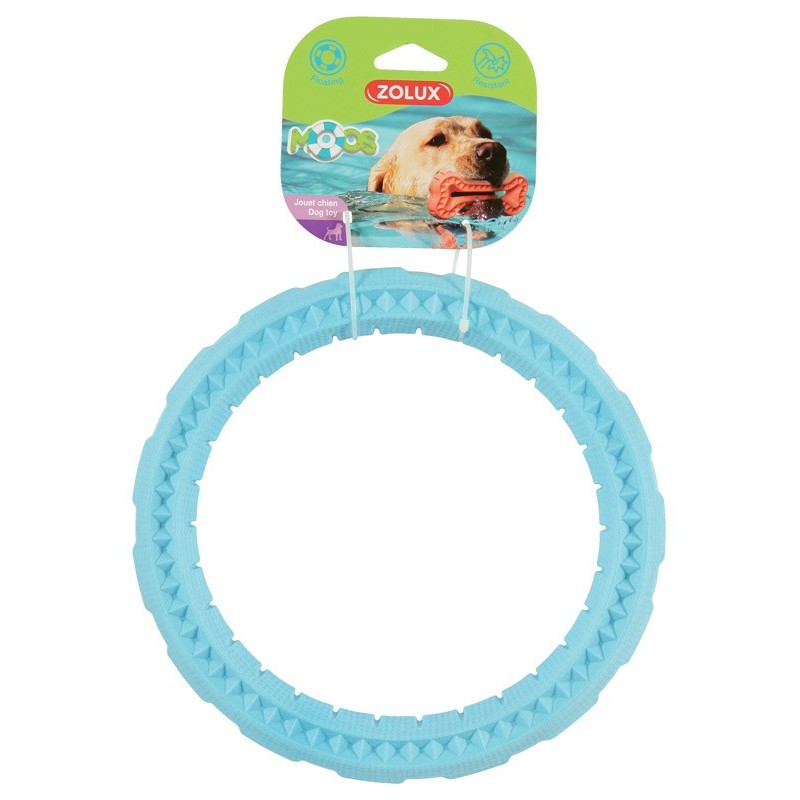 !!!!!! JOUET TPR ANNEAU MOOS 23CM BLEU