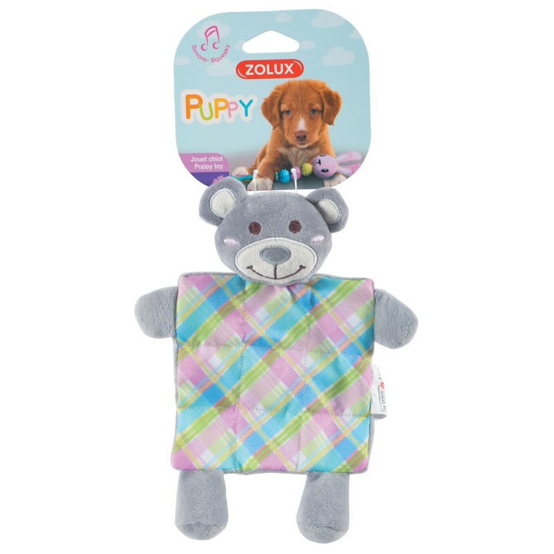 !!!!!! JOUET PELUCHE PUPPY XS PLAID GRIS** zolux