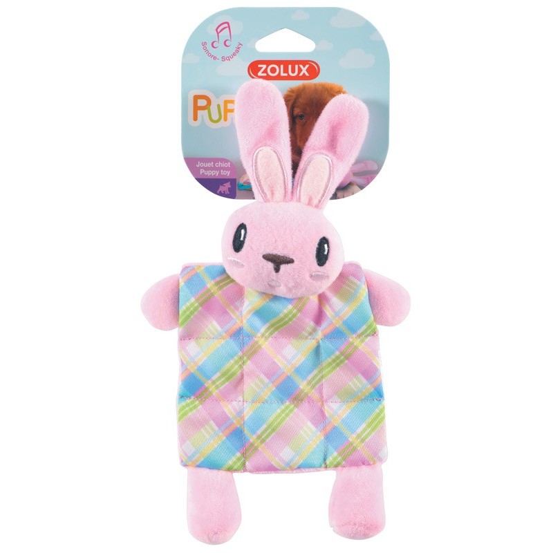 !!!!!! JOUET PELUCHE PUPPY XS PLAID ROSE** zolux