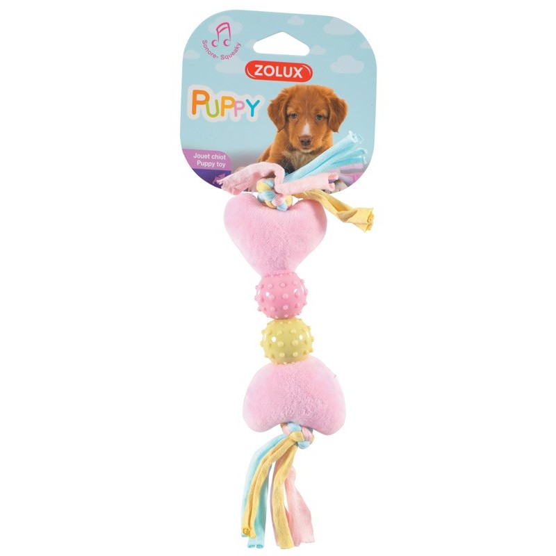 !!!!!! JOUET PELUCHE PUPPY XS COEUR ROSE** zolux