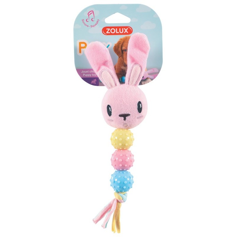 !!!!!! JOUET PELUCHE PUPPY XS HOCHET ROSE** zolux